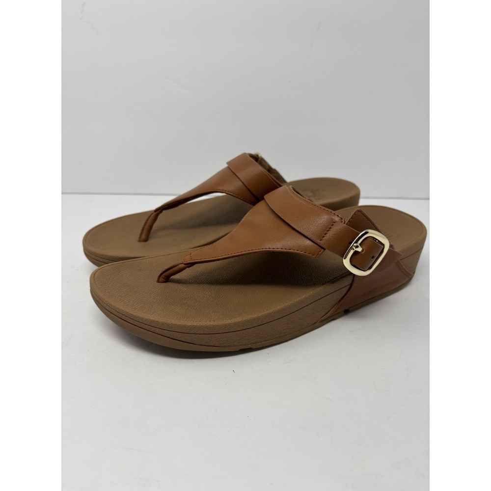 FITFLOP LULU ADJUSTABLE LEATHER SANDALS WOMEN'S US 9